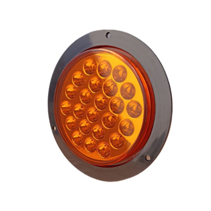 Lampu Led Stoprem Bulat Mobil Truk 12-24Volt