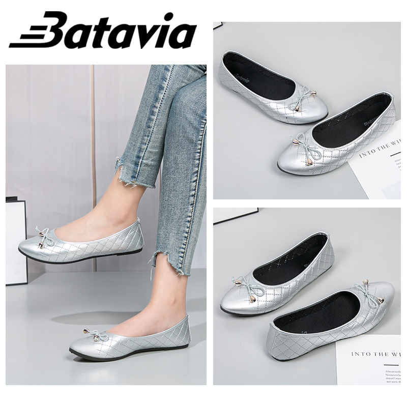 Batavia import Sepatu Wanita Sepatu Wanita flatshoes sepatu fashion wanita import Sepatu wanita flatshoes kulit Flats Shoes Sepatu kerja wanita di tempat kerja Sepatu Hitam Wanita Balet Women Shoes F15