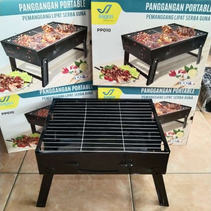 Panggangan Sate Grill BBQ / Alat Panggang Portable Multi square grill Portable Panggangan - LIVE