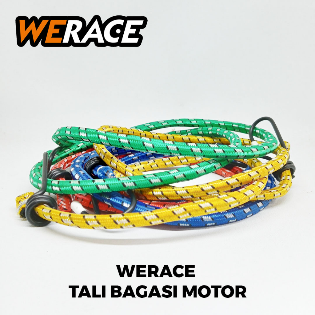 [WERACE] TALI BAGASI MOTOR ELASTIS TALI BAGASI JOK MOTOR DAN SEPEDA PANJANG 1 METER 100CM