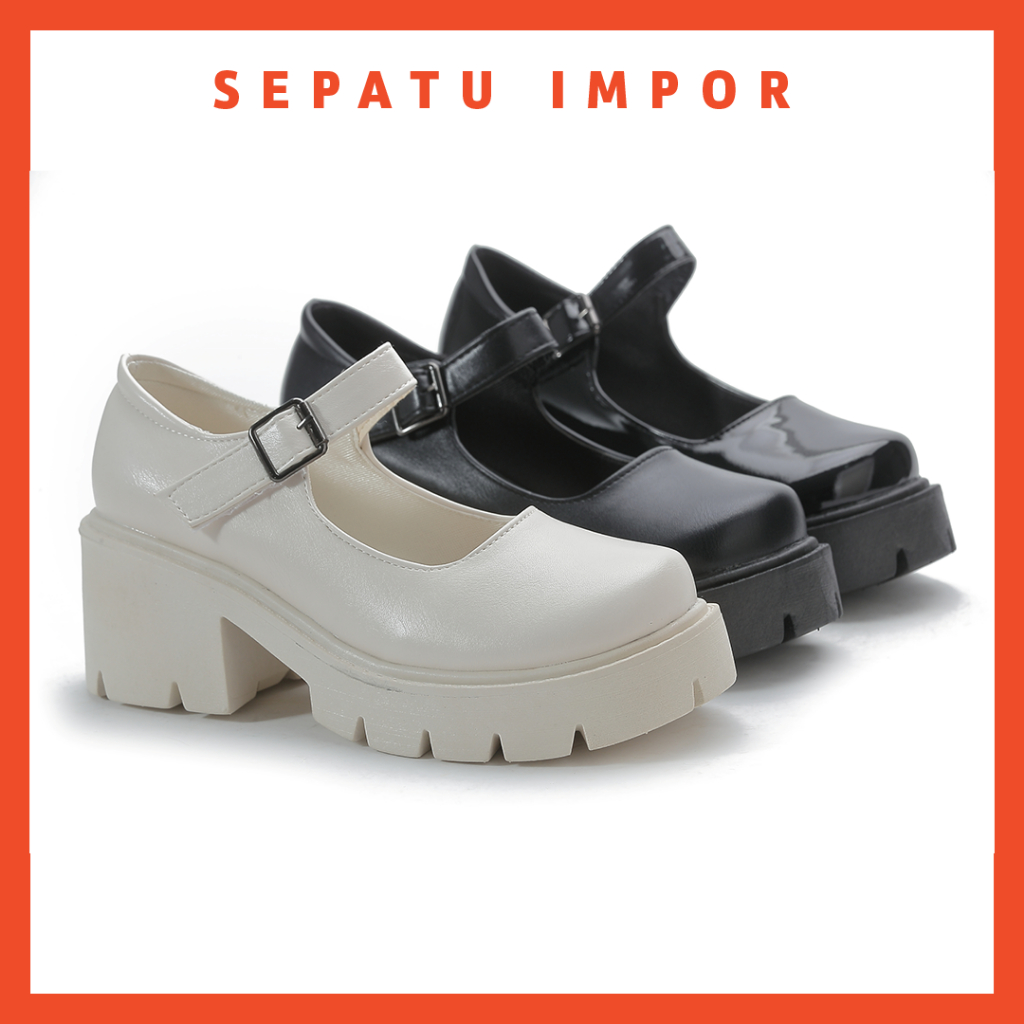 FREE KOTAK SEPATU!!! SALE!!! SEPATU WANITA HIGH MARY BOOTH PREMIUM - 005