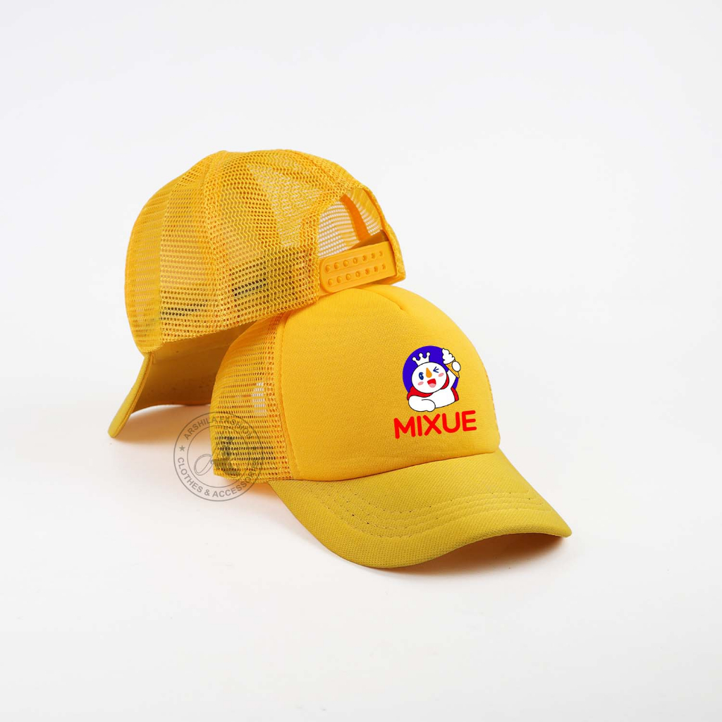 Topi Trucker Jaring Sablon Mixue Anak Laki Laki Perempuan Usia 2-10 Tahun TRCMIX002