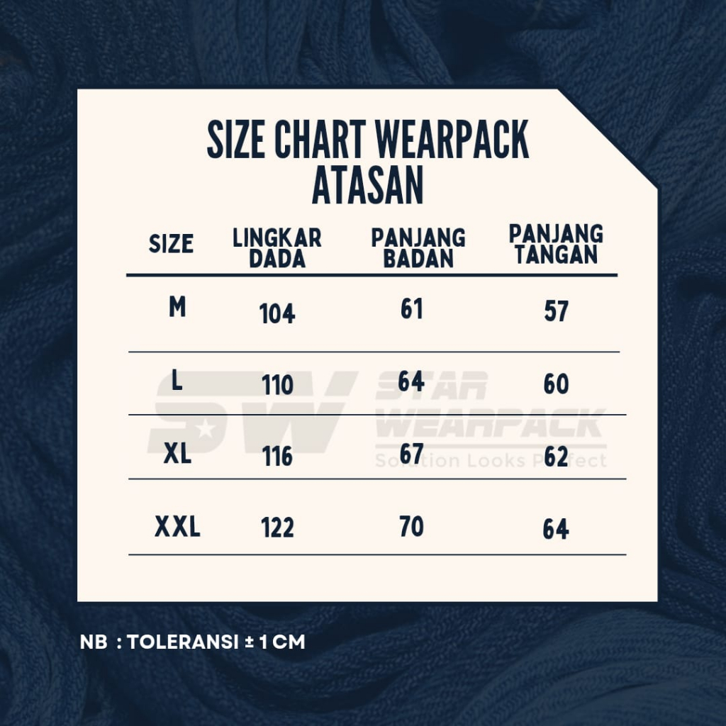 Star Wearpack - Baju Kerja Proyek Kemeja Lengan Panjang Hijau Army Polos