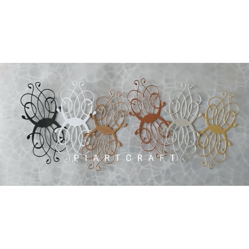 

Background Ulir (3 pcs) - dies cut / cut dies DIY Scrapbook /Journal vintage /album / frame foto