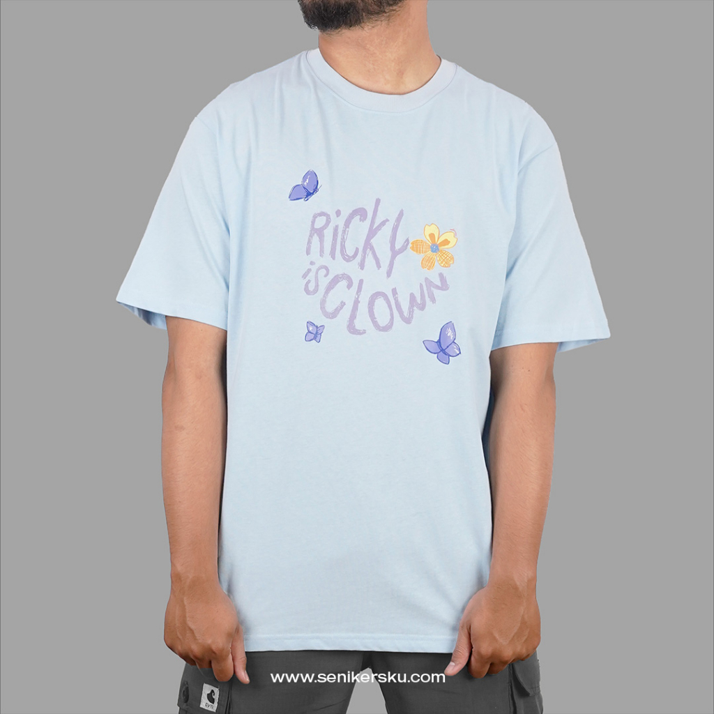 RIC Ricky is Clown Sakura Bloom Blue Tee