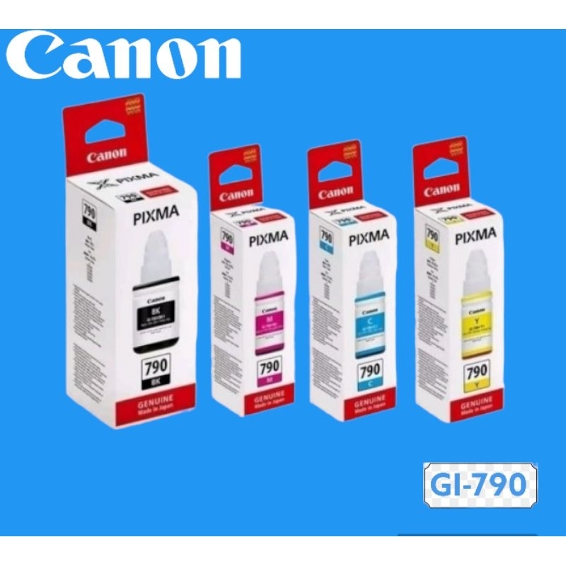 Paket Tinta Canon Pixma GI-790 Original (BK . C . M . Y) for G1000 G2000 G3000 G4000