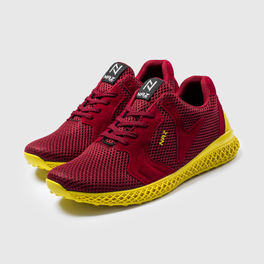 Sepatu Sneakers Pria Casual Sport Shoes Sepatu Olahraga Running Gym Santai Hangout Travelling Original Naz Dalvin Maroon