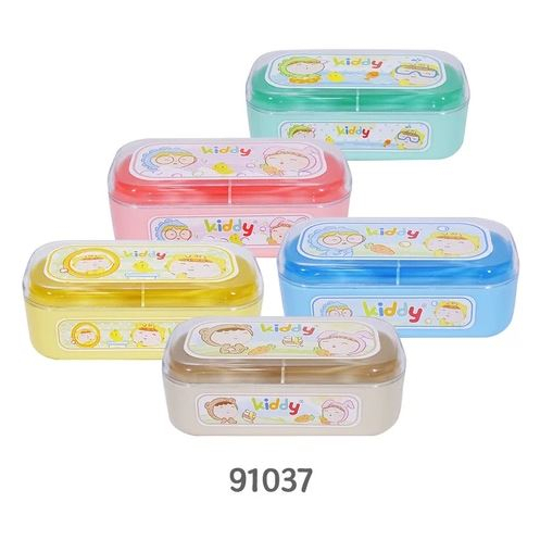 NEW COLOUR KIDDY TEMPAT BEDAK BAYI DOUBLE - TEMPAT BEDAK BAYI ANTI PECAH KIDDY