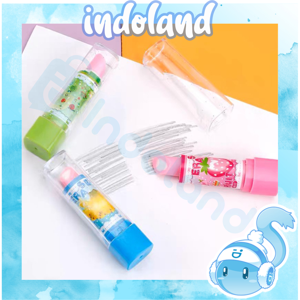 

☀ INDOLAND ☀ PENGHAPUS KARAKTER LIPSTIK DENGAN TUTUP / PENGHAPUS MOTIF / ALAT TULIS LUCU / STIPPPA S067