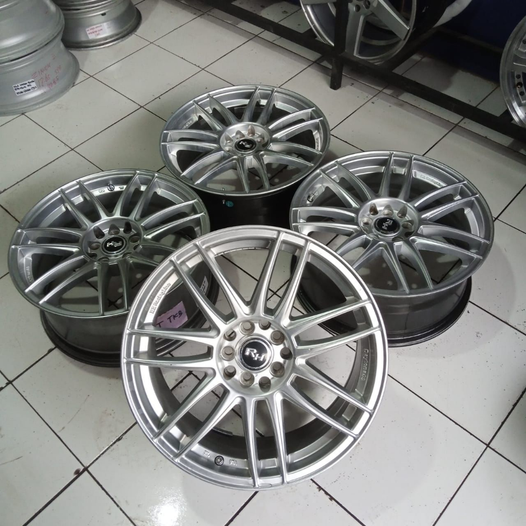 Velg Mobil Racing Ring 17 Lobang Baut 5x100 & 5x114 Velg Bekas RH Ring 17