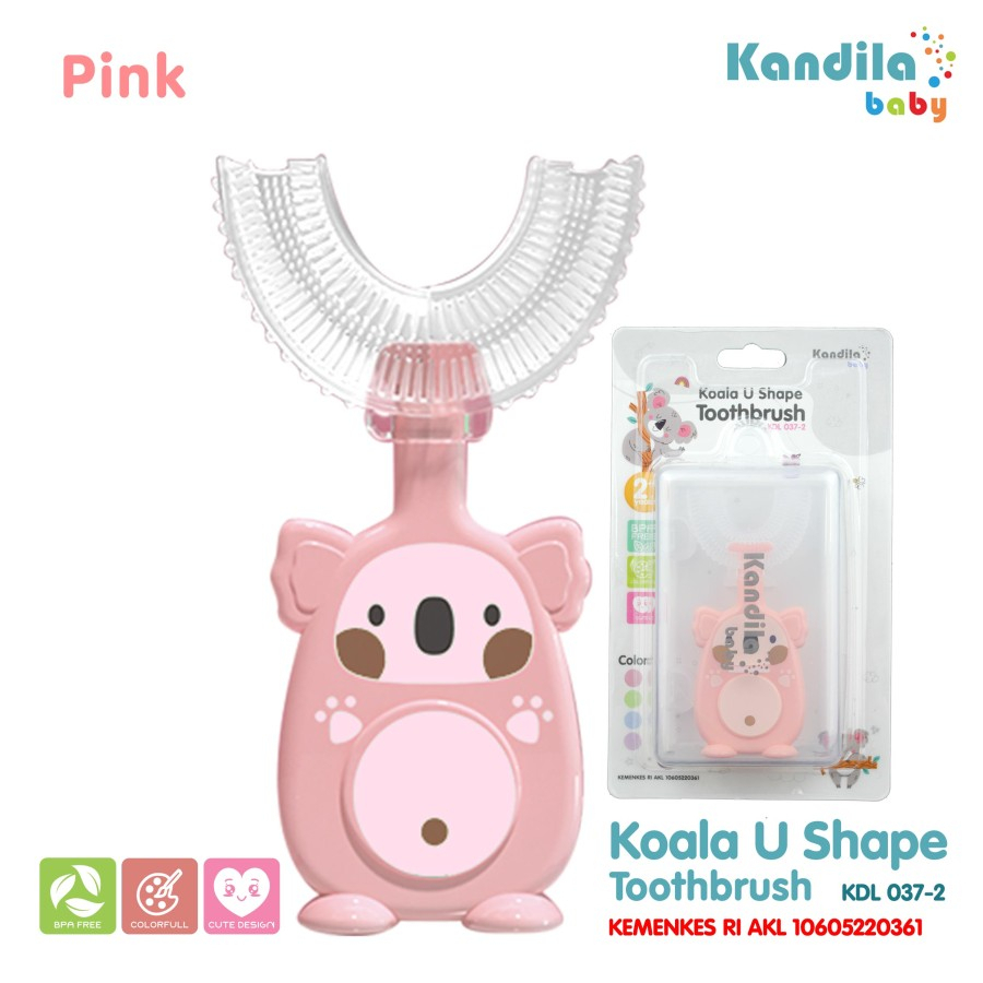 Sikat Gigi Bayi Anak KANDILA Baby Koala U Shape Toothbrush / KDL 037-2