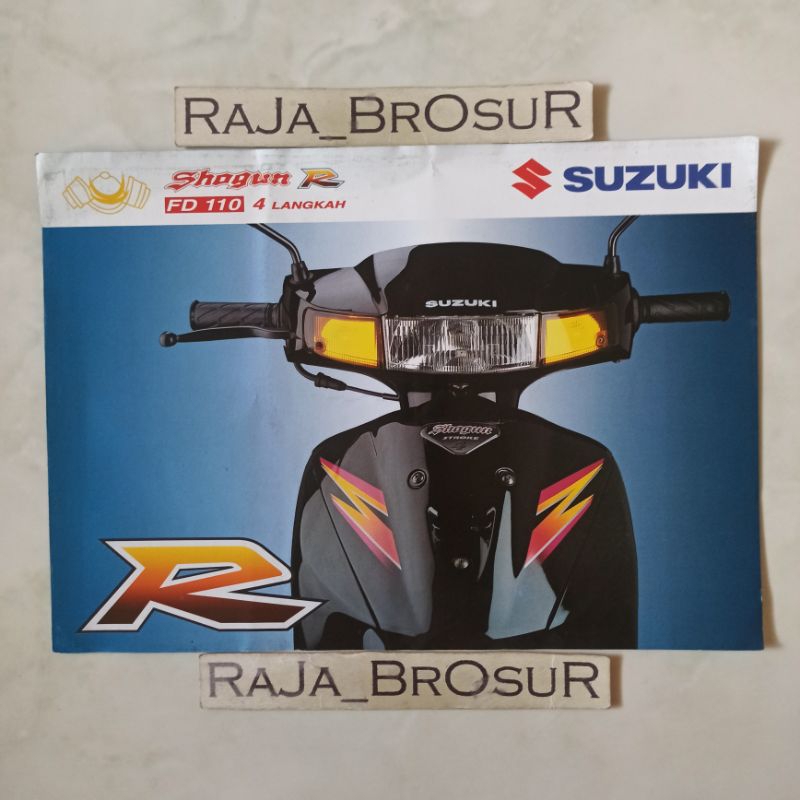 Poster brosur katalog leaflet jadul lawas Suzuki Shogun FD110/Shogun 110R/Shogun Kebo 1997