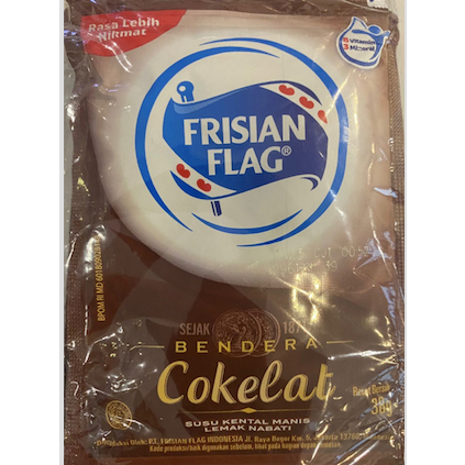 

Susu Bendera Kental Manis coklat Frisian Flag renceng (isi 6 sachet)