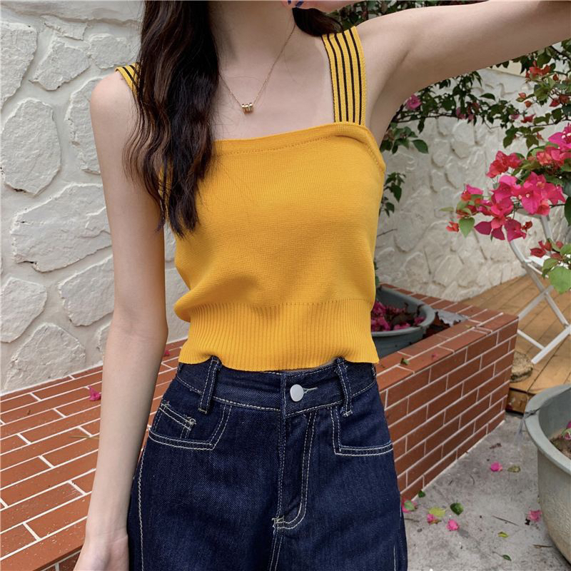 Tanktop Wanita Square Neck (T105) Tank Top Tali Import 100%