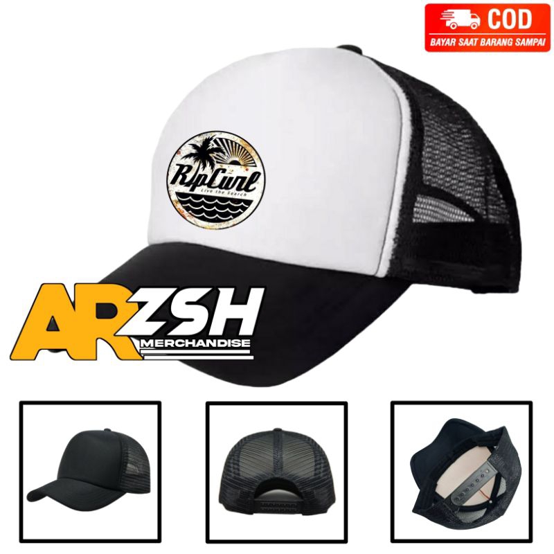 Topi Rip Curl Hat Surf/Topi Trucker Jaring/Topi Pria Wanita/Rip Curl Hat Surf
