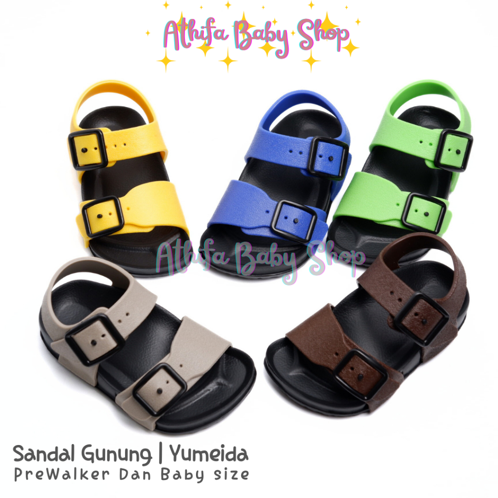 Sandal gunung bayi anak laki laki perempuan cowok cewek sepatu sendal balita kecil umur 2 3 4 tahun