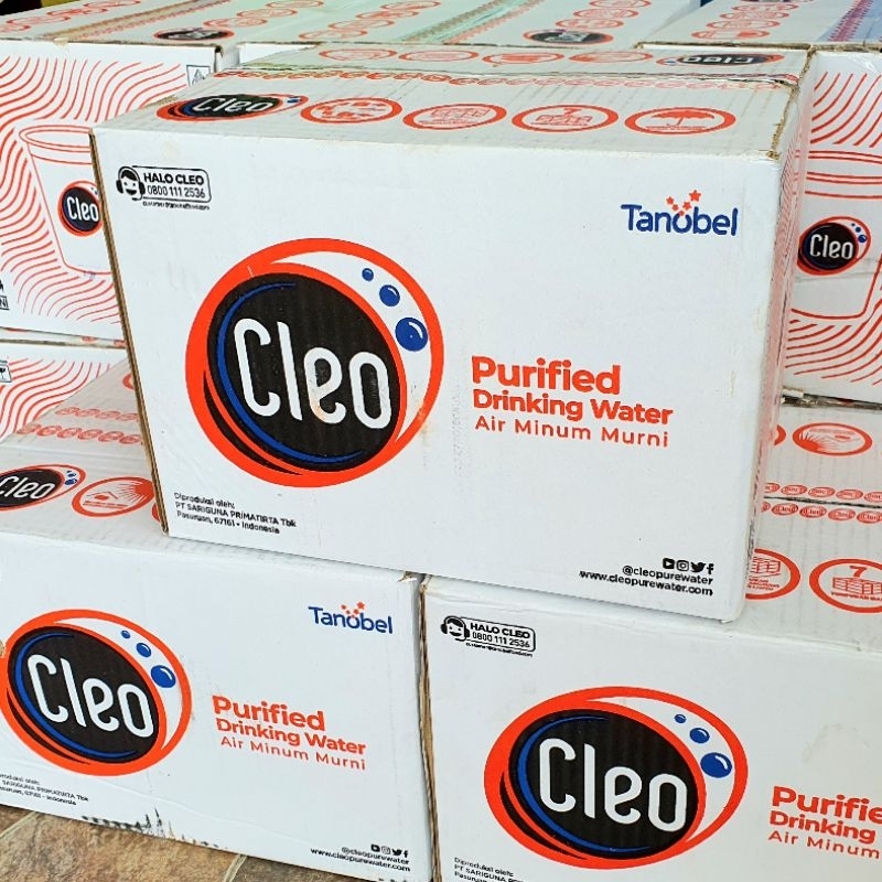 Cleo Air Minum Cup 220ml 1 dus isi 40 pcs