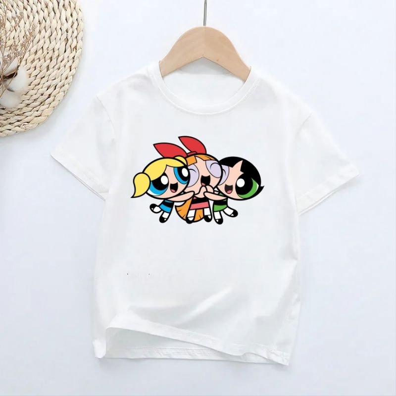 Kaos Anak Perempuan Puffgirls Baju Anak Cewek Kaos Atasan Oblong Anak 2-16Th Cod