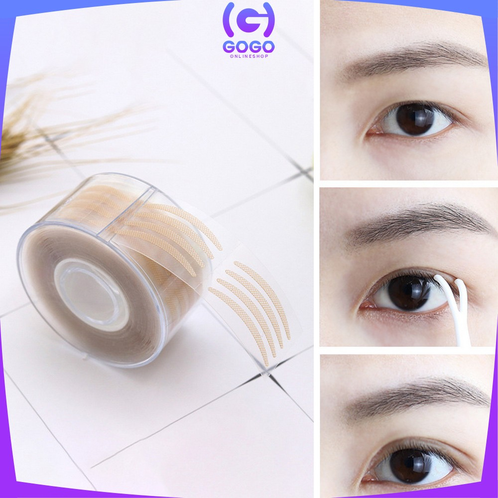 GOGO-K147 Skot Mata Eyelid Tape Roll ISI 300 PASANG Scot Mata Jaring Skot Kelopak Mata Transparan / Skot Mata Roll Double Eyelid Bening Tahan Air