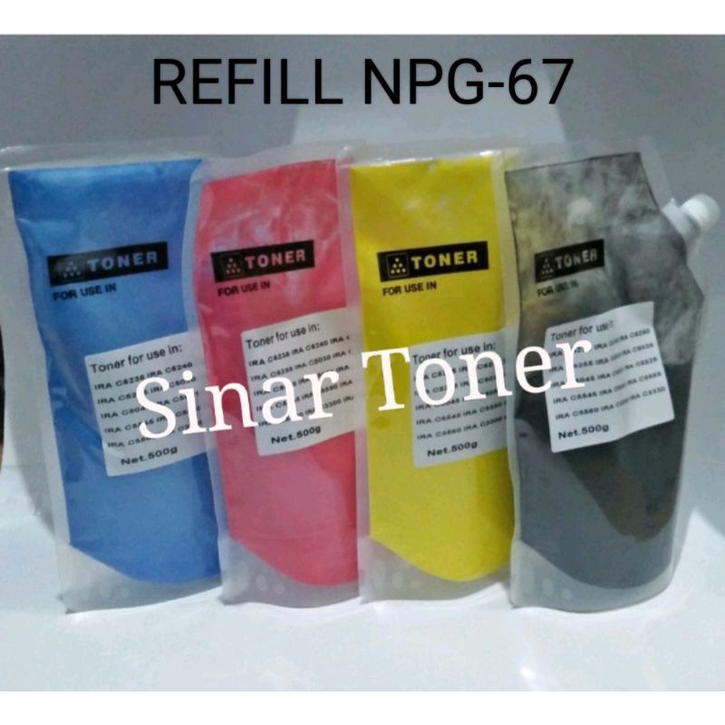 Serbuk Toner CAN IR ADV NPG67 NPG-67 C-2620 2660 3200 3220 3321 3020 3320 3325 3330 3520 3525 3530 C3020 C3320 C3325 C3330 5030 5035 5235 colour 500gram