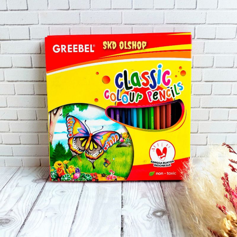 

GREBELL Pensil Warna Anak 7024 CLASSIC(Isi 24)/Coloring Pencils