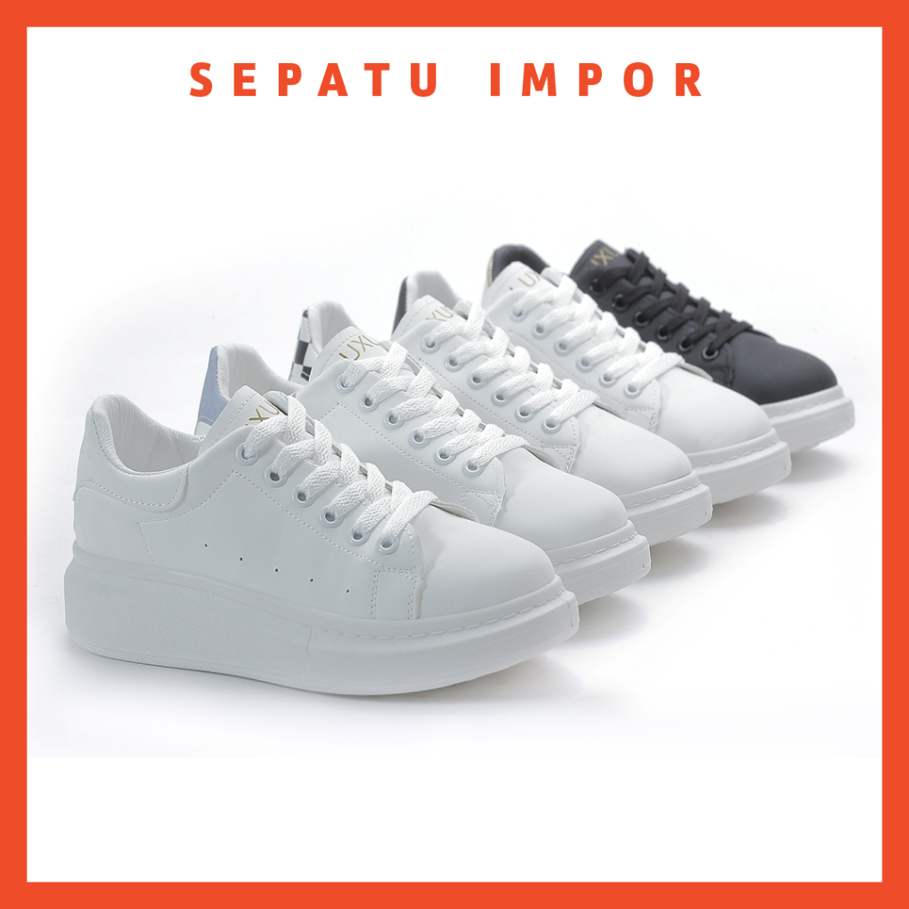 FREE KOTAK SEPATU!!! SALE!!! BAEKHYUN SEPATU WANITA SNEAKERS IMPORT FASHION TREND VIRAL KEKINIAN - J10