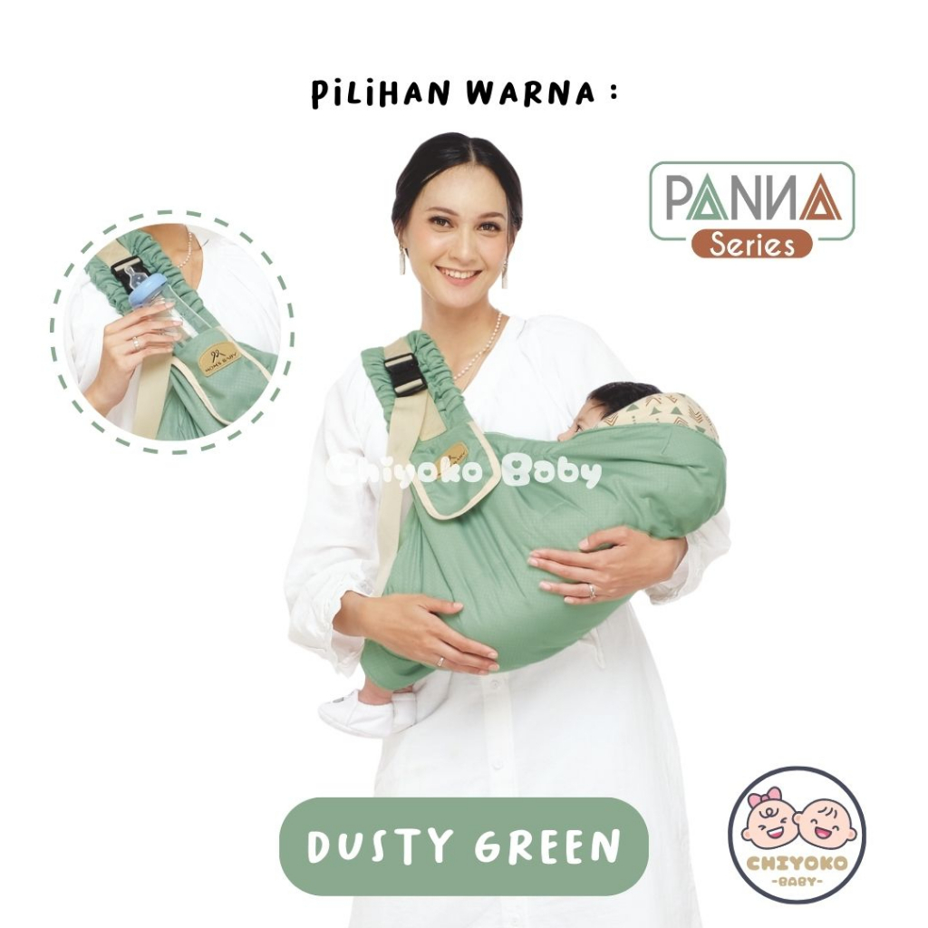 PANNA SERIES - Gendongan Bayi Samping Merk MOMS BABY - MBG1021