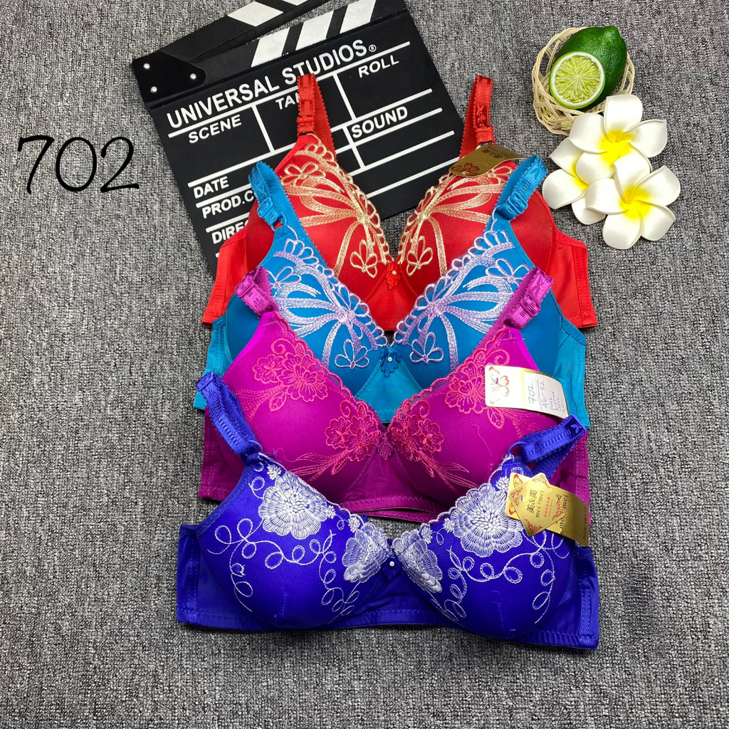 bra wanita import 702 busa tipis tdk ada kawat kain lembut