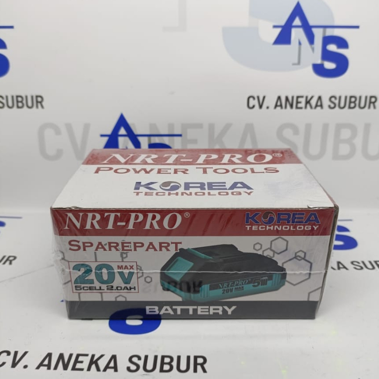 NRT-PRO Baterai Mesin Bor Cordless Drill 20 V 20V Max 5 cell 2.0AH