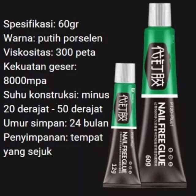 LEM PENGGANTI PAKU / LEM TEMBOK