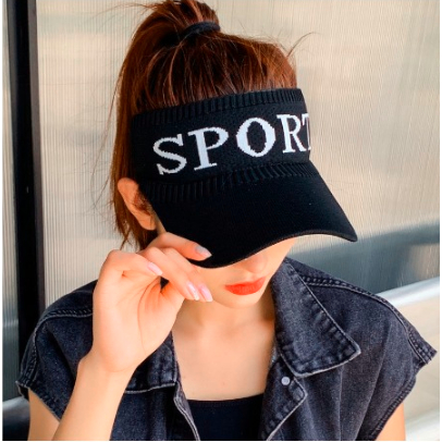 DHIO - TOPI SENAM WANITA KOREA SUMMER SPORT CAP ZUMBA PANTAI VISOR TOPI SPORT GOLF OLAHRAGA OUTDOOR ANTI UV