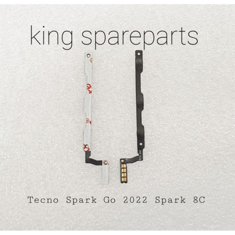FLEXIBEL FLEKSIBEL FLEXIBLE TECNO SPARK GO 2022 SPARK 8C ON OF OFF VOLUME ORIGINAL