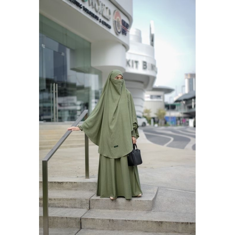 KHANTI FK SET / GAMIS SYAR'I MURAH / FRENCH KHIMAR