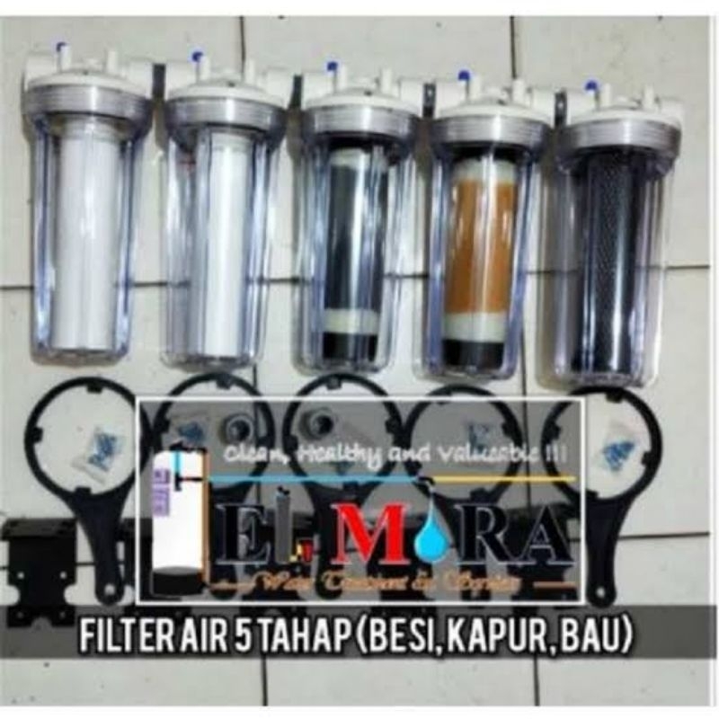 Filter Air Sumur 5 Tahap Besi Kapur dan Bau