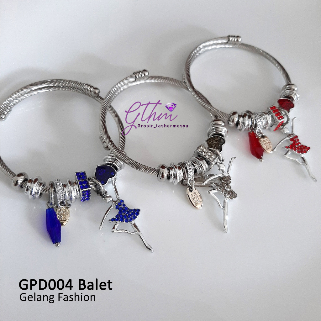 Gelang Pandora Balet Perhiasan Fashion Import Premium Anti Karat GPD004 gthm