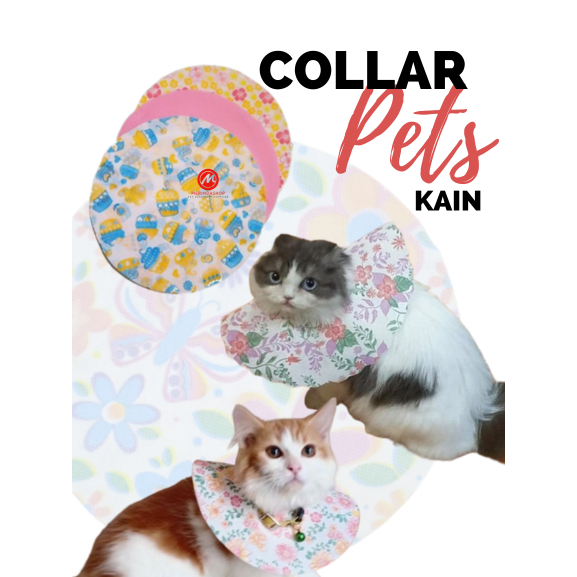 COLLAR PET BAHAN KAIN Pelindung Leher Hewan Dari Luka/Sakit Pada Hewan Peliharaan