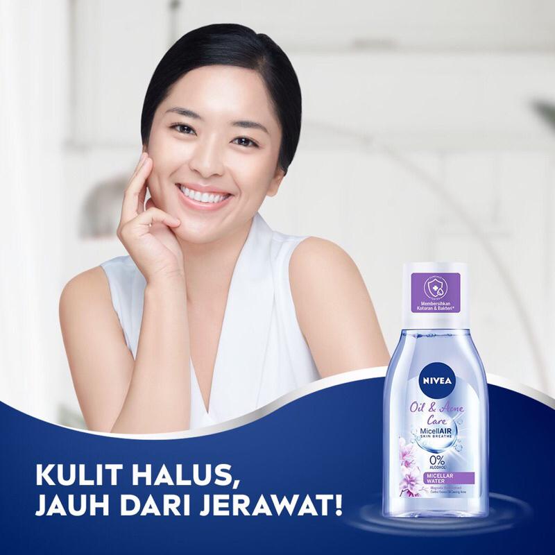 NIVEA Oil &amp; Acne Care MicellAIR Skin Breathe | 0% Alcohol Micellar Water