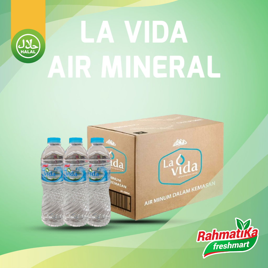 La Vida Air Mineral Botol 1 Dus (24 pcs x 600 ml)
