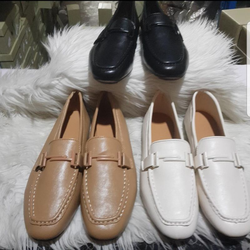 24377 Sepatu Loafers wanita import murah sepatu kerja terbaru kekinian