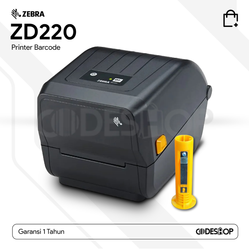 Printer Label Zebra ZD220 Setara ZD230 Plus Spindle Ribbon Barcode