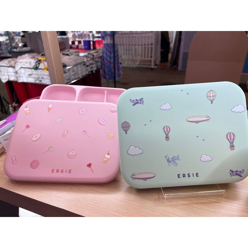 ERSIE LUNCH BOX PLATE | Piring lunch box premium dengan cover suction kuat