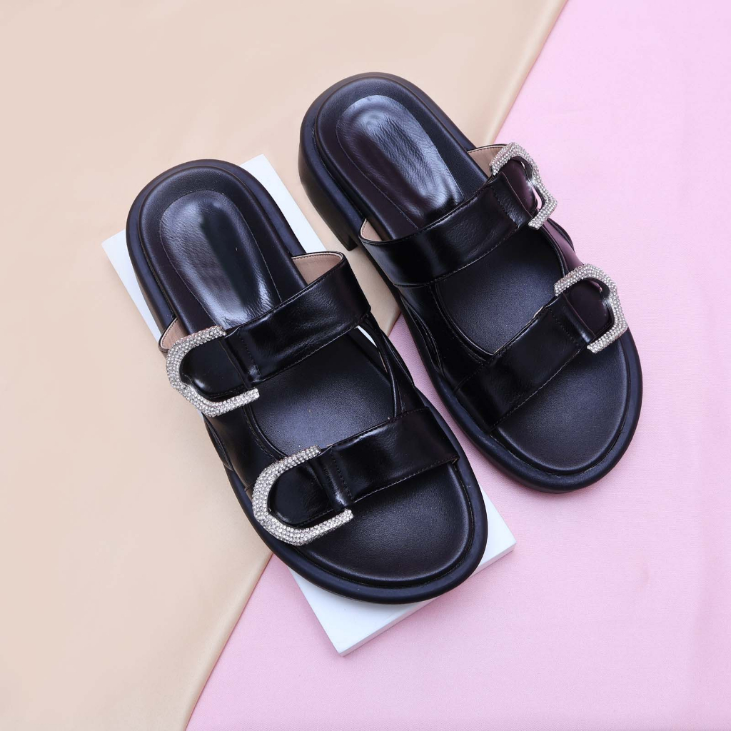 [ NEW ] Sandal Wanita C*K 477 - SNR Flat 3cm