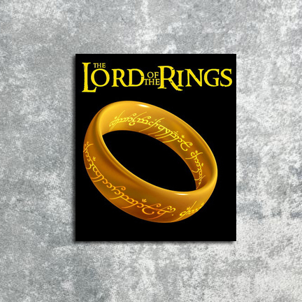 Poster Dinding Logo Film Lord Of The Rings