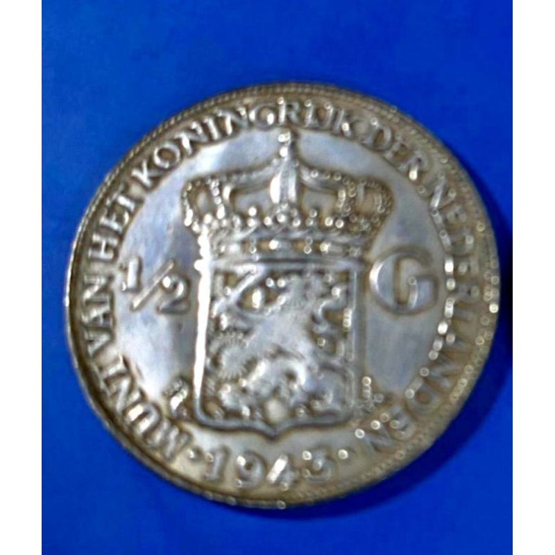 Koin Kuno Silver Perak Netherland Belanda Wilhelmina