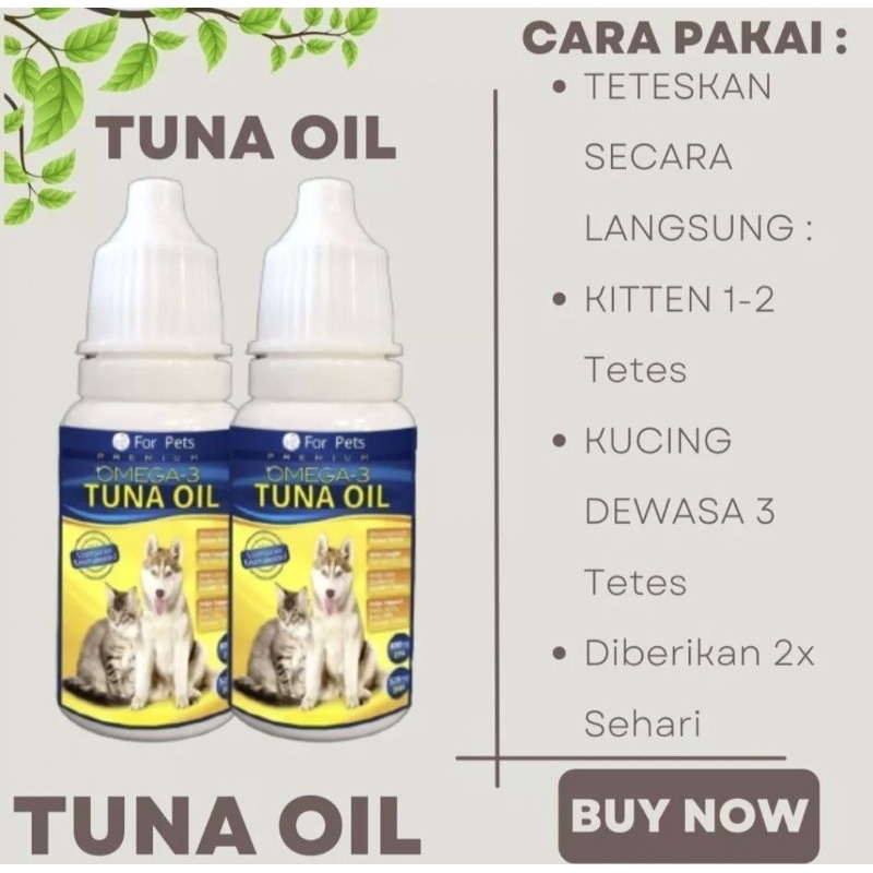 Minyak Ikan Tuna Cair omega 3,6 dan 9 Vitamin Kucing Anjing Bulu Lebat Dan anti Rontok Shaestore15