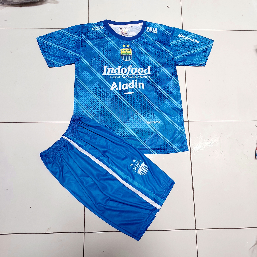 JERSEY PERSIB TERBARU/SETELAN BAJU BOLA PERSIB BANDUNG ANAK PRINTING