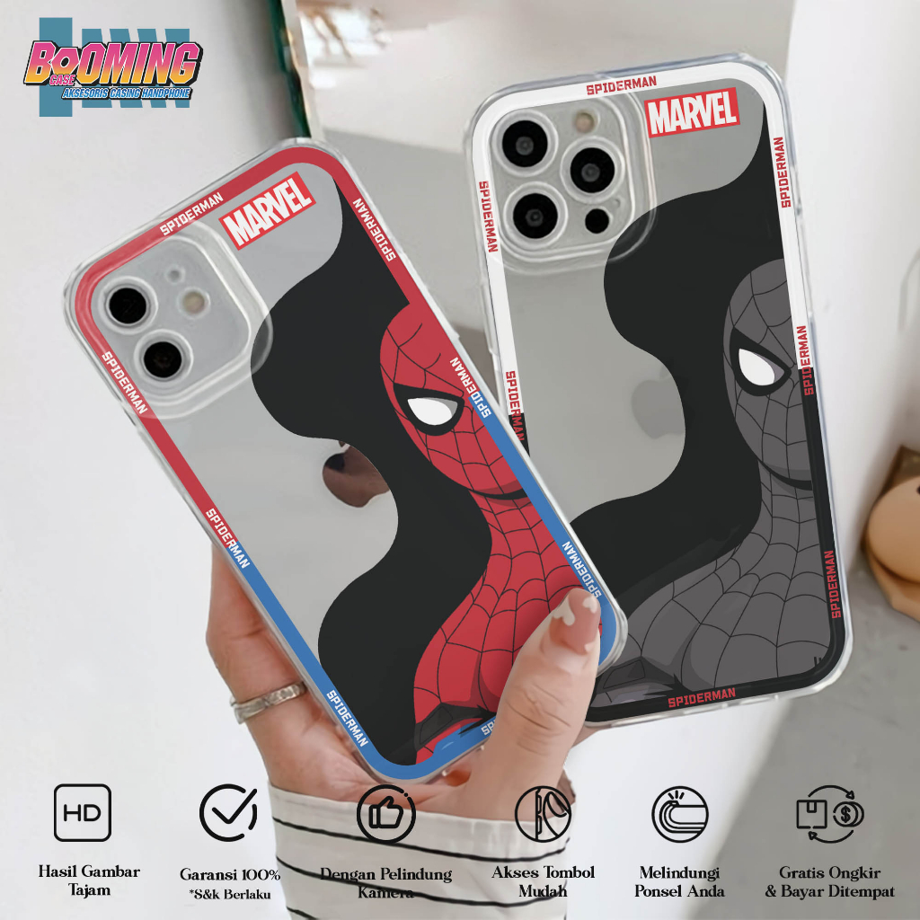 Case Xiaomi Poco F3 X3 X3 PRO X3 GT M3 M3 PRO M4 PRO M5 M5S M4 MOTIF SPIDERMAN CC - Clear Case - Cas