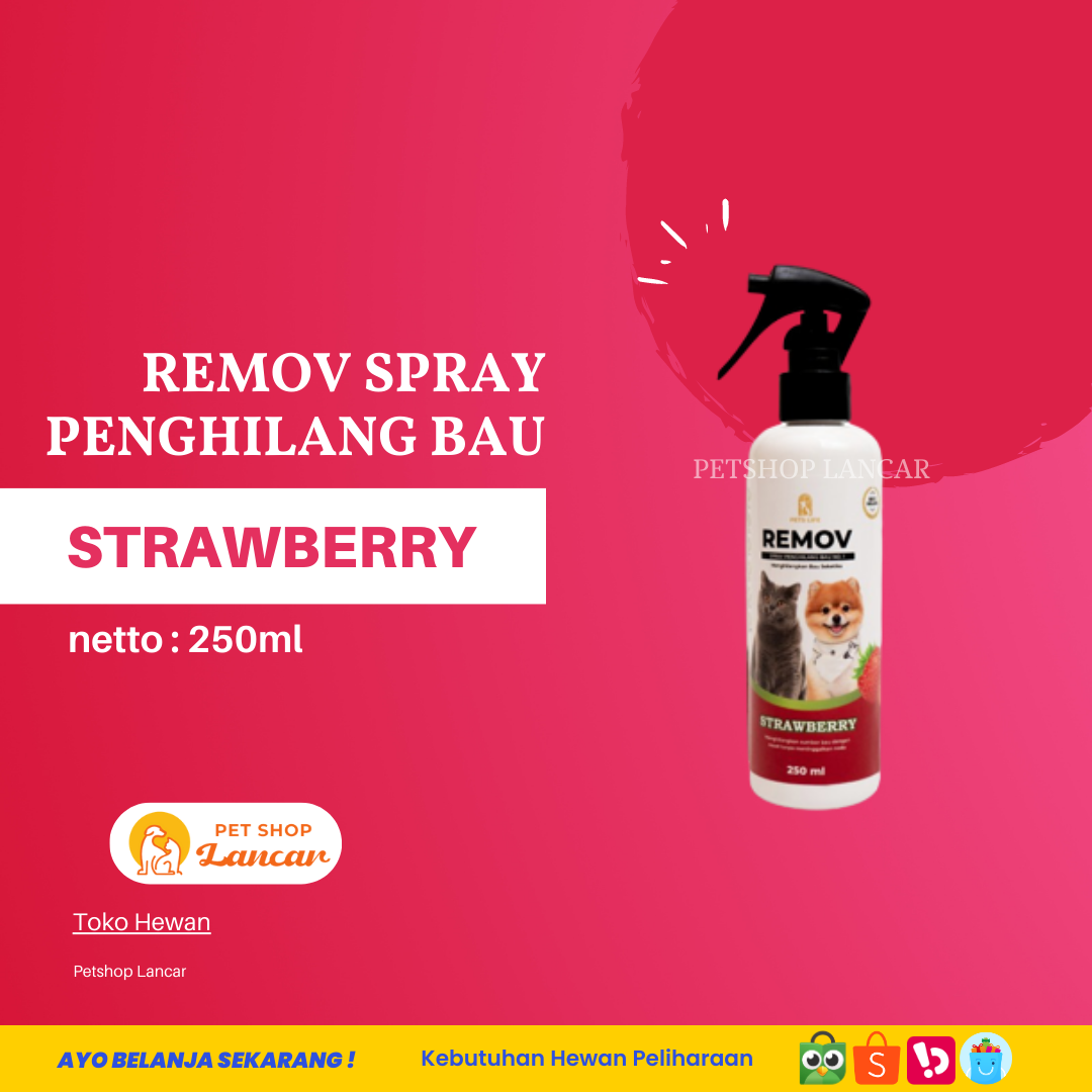 REMOV SPRAY PENGHILANG BAU WANGI STRAWBERRY