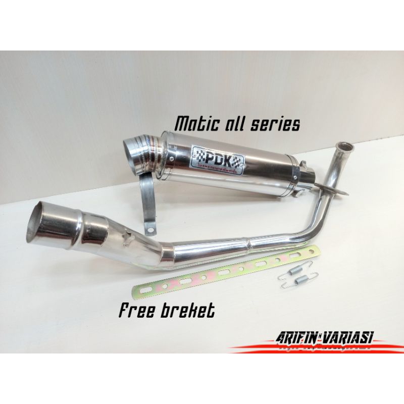 KNALPOT PDK RACING Knalpot Bobokan Full Sytem Beat Karbu Beat Fi Beat Deluxe Beat Pop dll