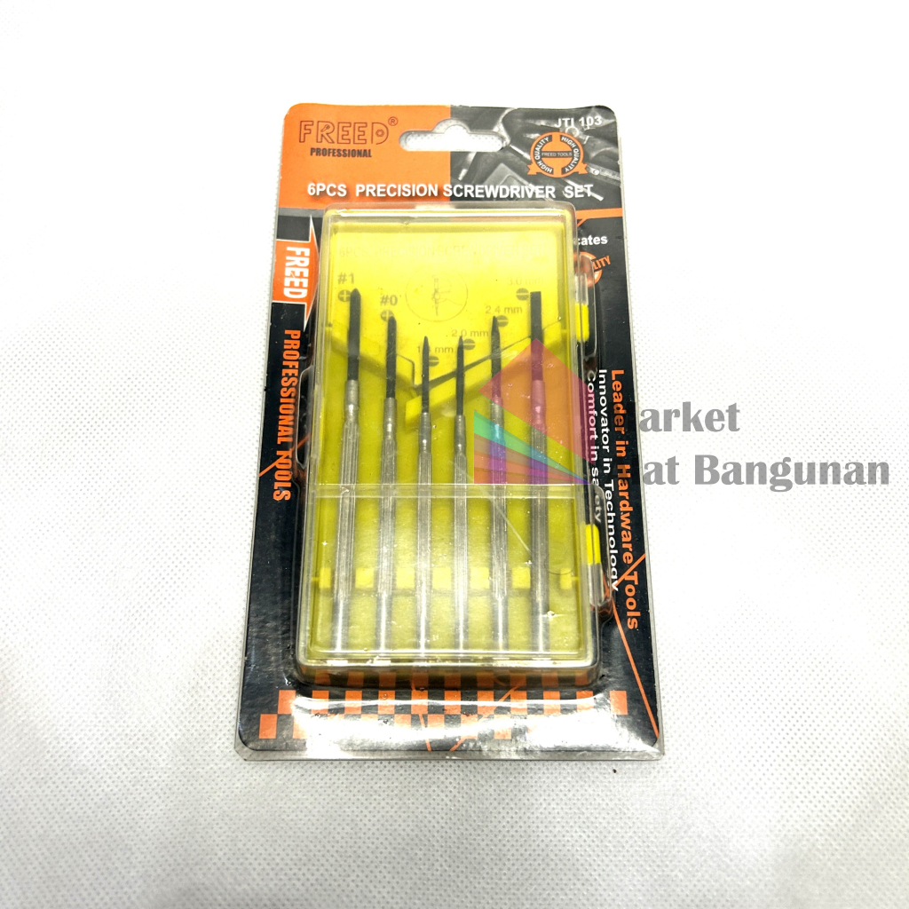 Obeng Jam Set 6 PCS / Screwdriver Elektronik / Precision Screwdriver